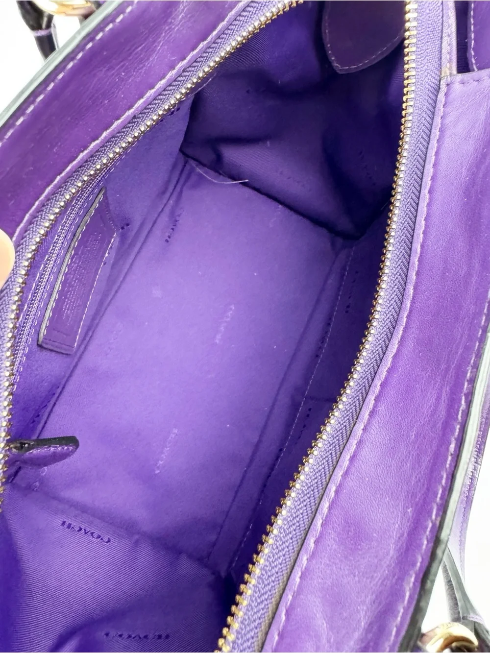Coach purple leather